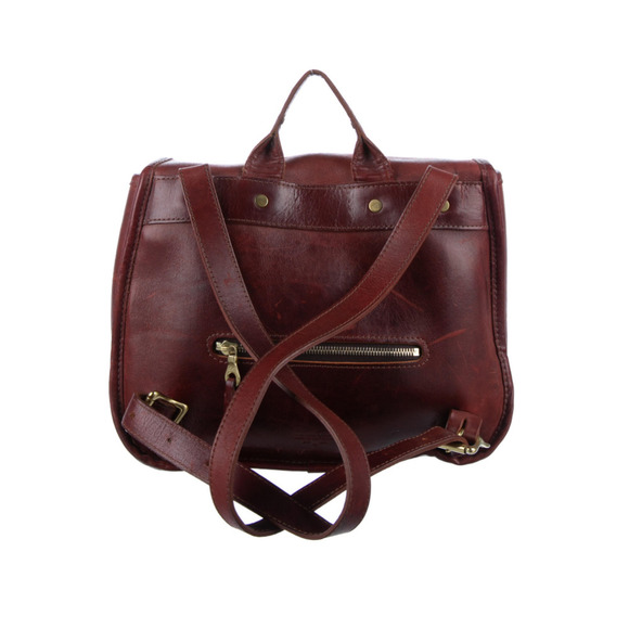Elegant Brown Leather Satchel main image 11